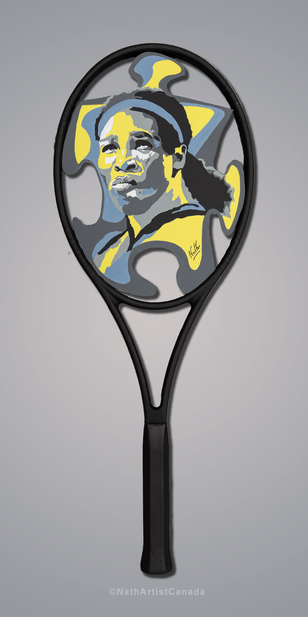Serena Williams painting for sale, Tennis portrait , Tennis artist Nath, Tennis Image, Tennis fan gift, WTA champion