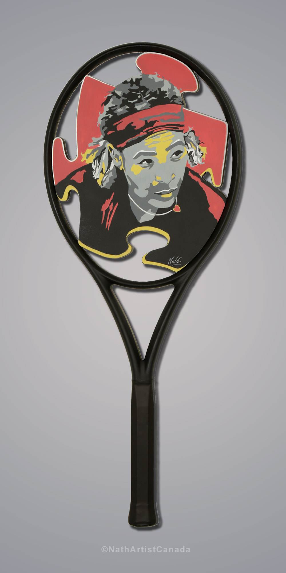 Serena Williams tennis painting