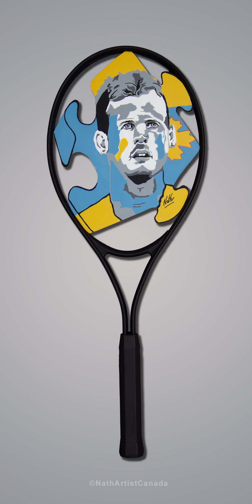 Vasek Pospisil collectible tennis art